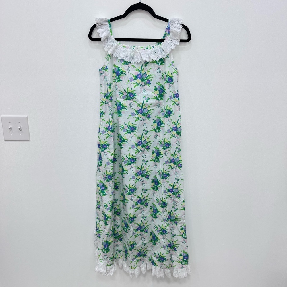 Beaufort Bonnet Markey Floral Maxi House Mumu cottage Dress Sz XS NWT
